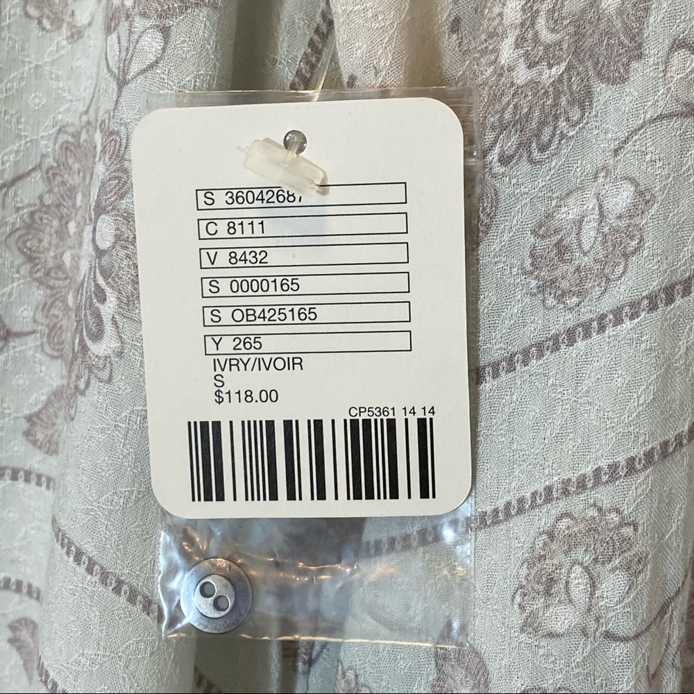 Free People Changing Times Print Tunic in White/Blue - Picture 5 of 10